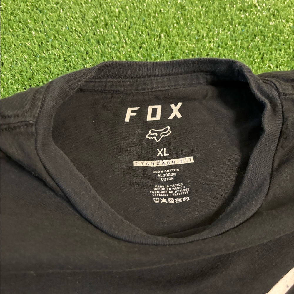 Fox Racing Plain Black and White Shirt - Picture 3 of 4
